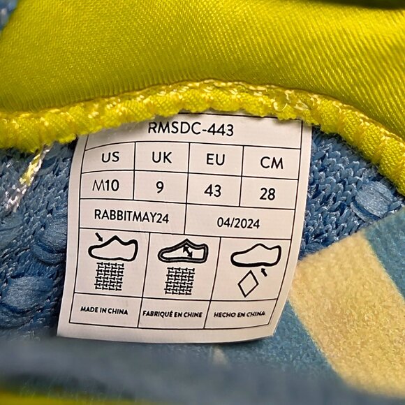 NEW! Rabbit Dream Chaser Running Trainer Shoe Blue/Yellow Lightweight - Men\'s 10 main image 6